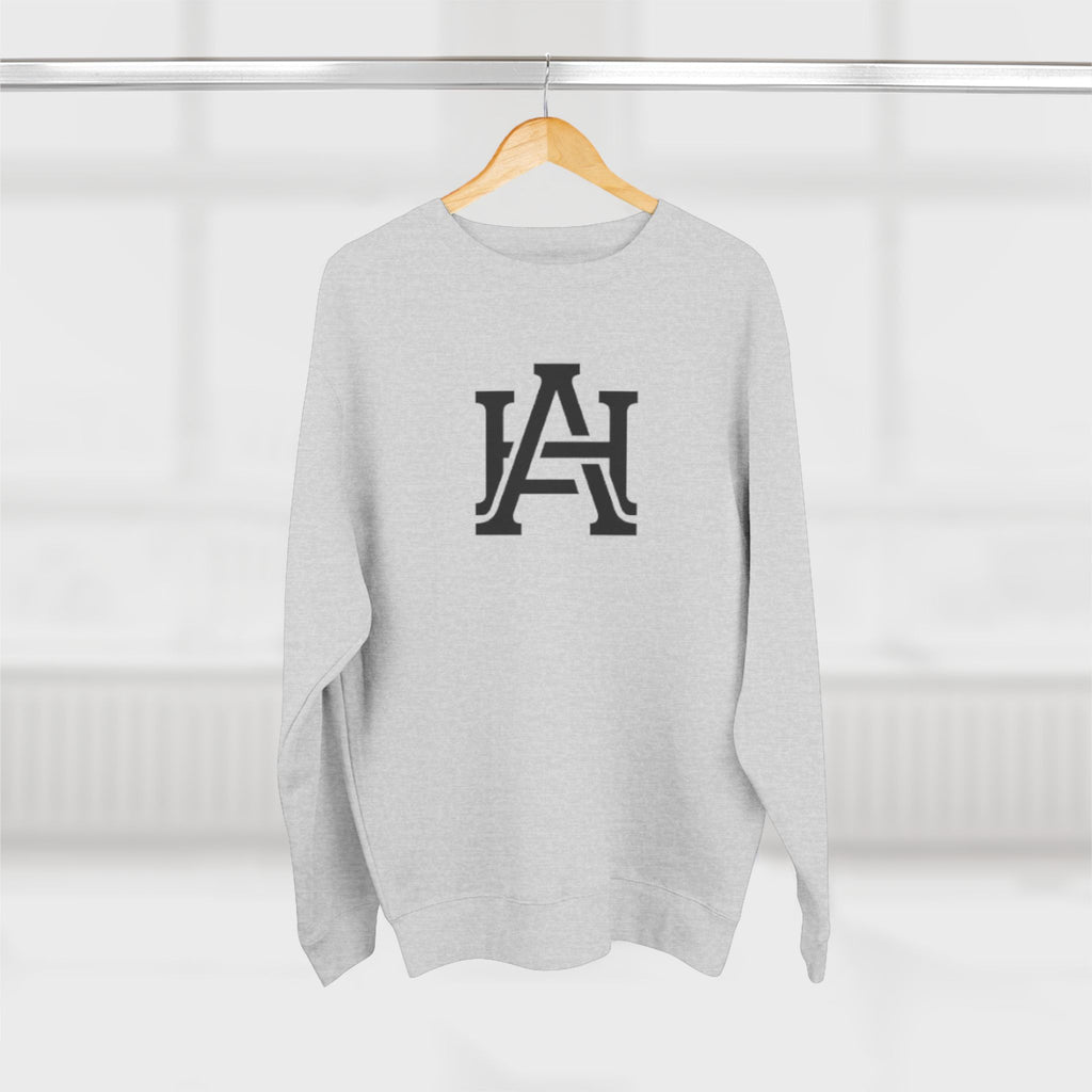 LA Monogram Crewneck Sweatshirt - Minimal Athletic Logo Pullover
