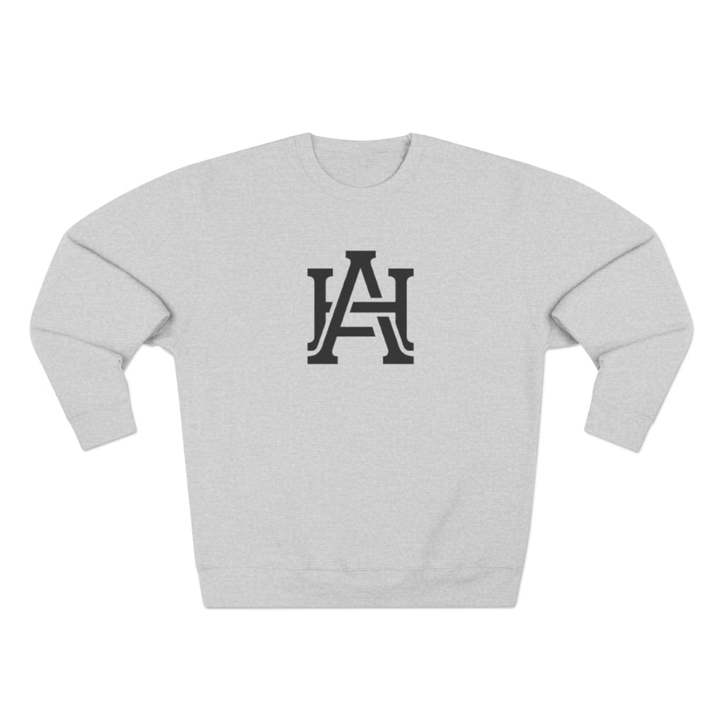 LA Monogram Crewneck Sweatshirt - Minimal Athletic Logo Pullover