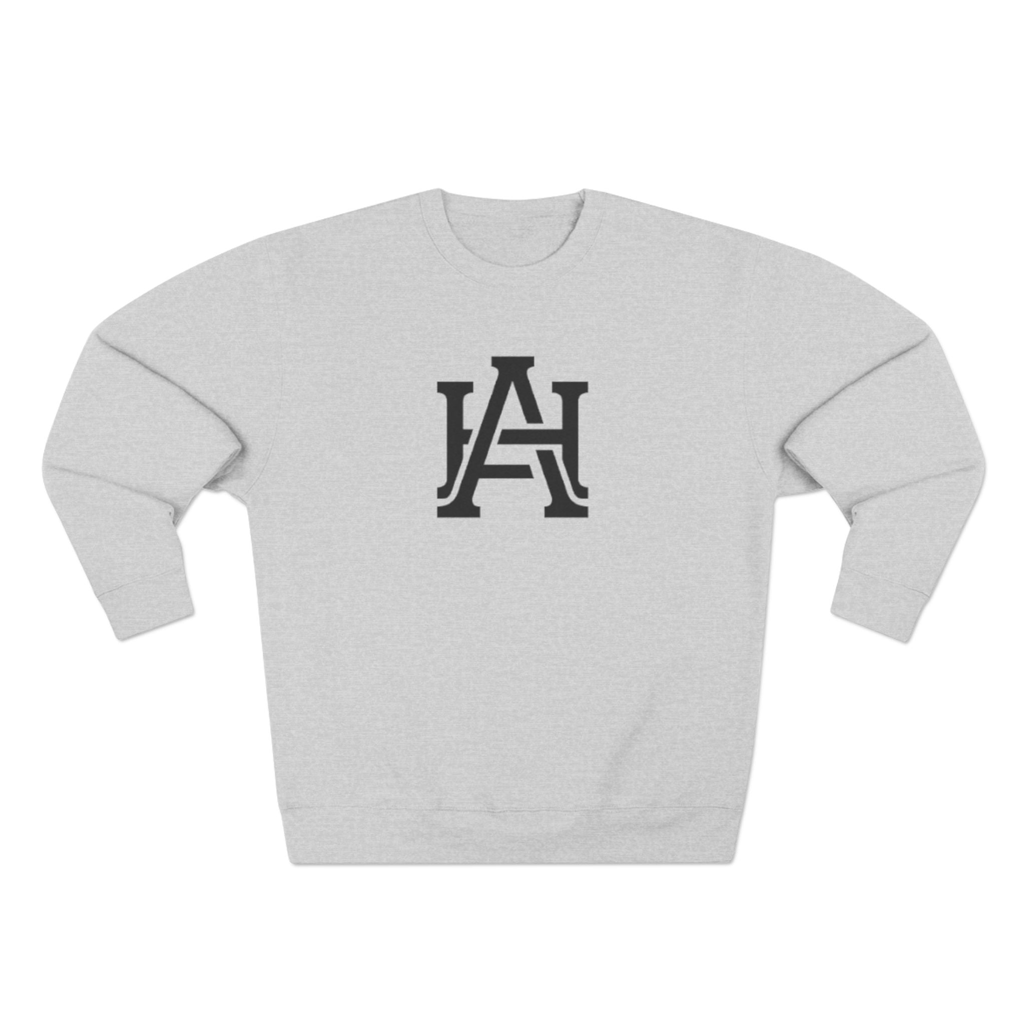 LA Monogram Crewneck Sweatshirt - Minimal Athletic Logo Pullover