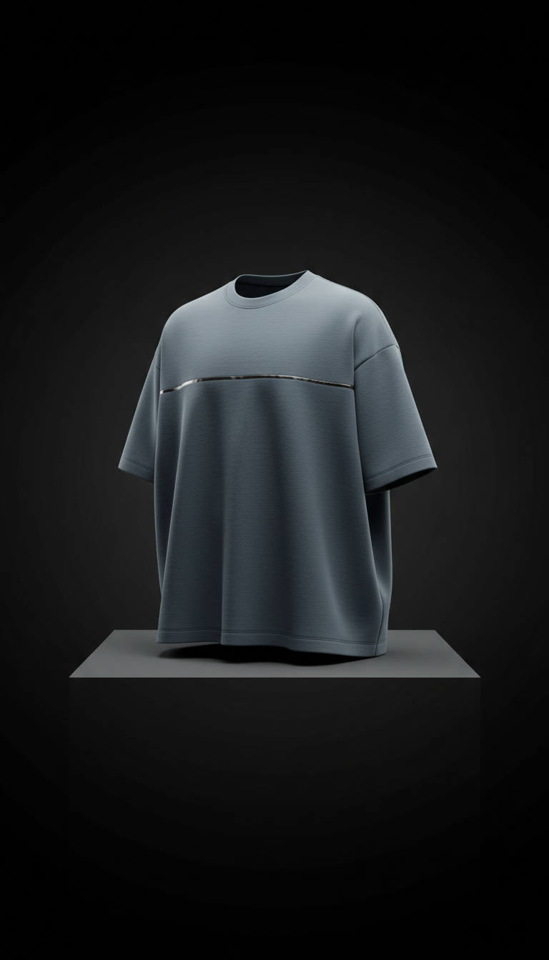 AfterHour Steel Mist Oversized Tee